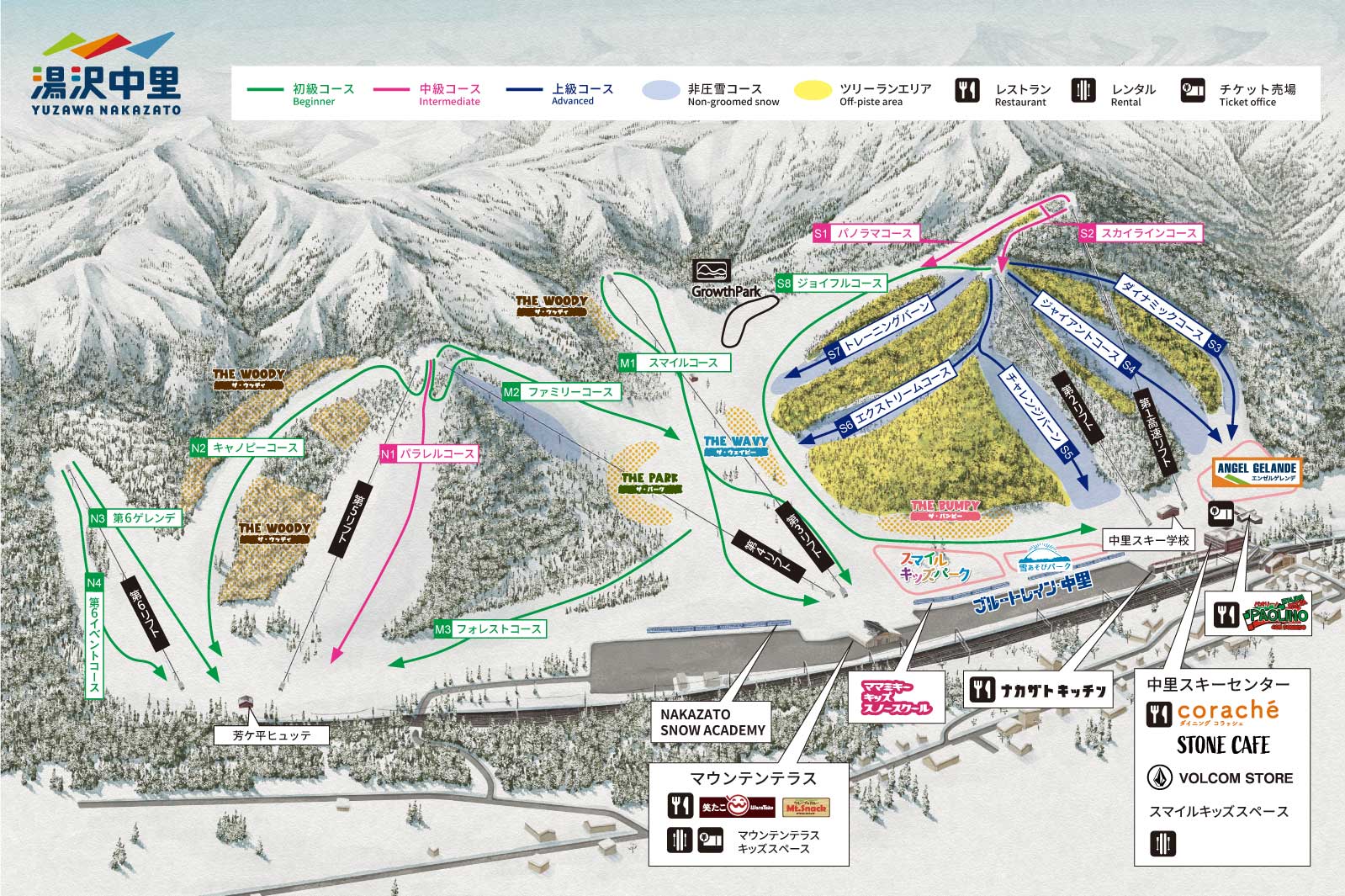 湯沢中里スノーリゾート リフト1日引換券 半額券 - スキー場